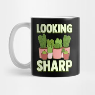 Funny Looking Sharp Cactus & Plants Pun Gardeners Mug